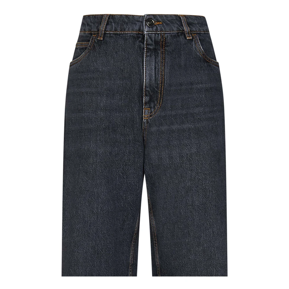 ETRO Straight Jeans Gray Dames