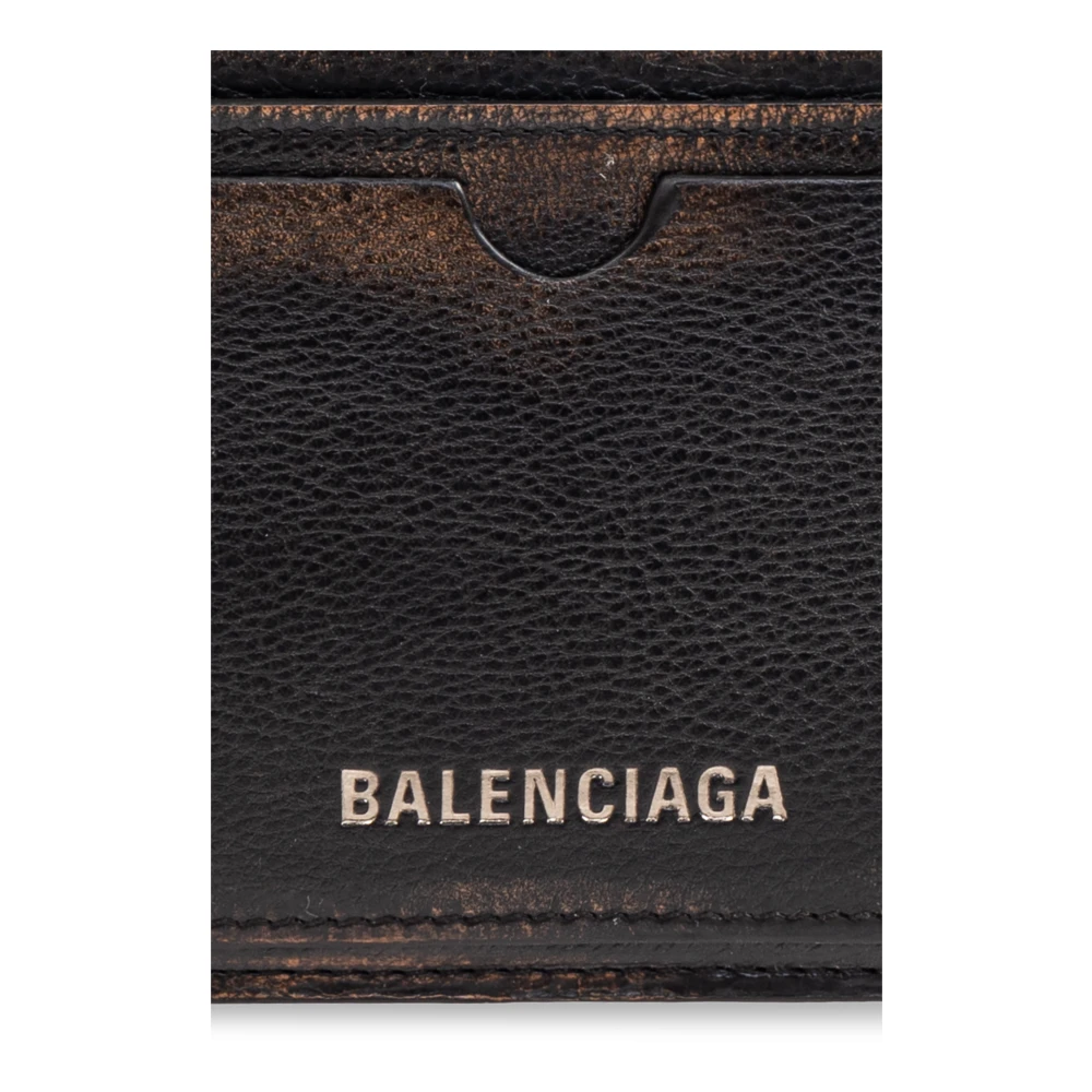 Balenciaga Leren kaarthouder Brown Heren