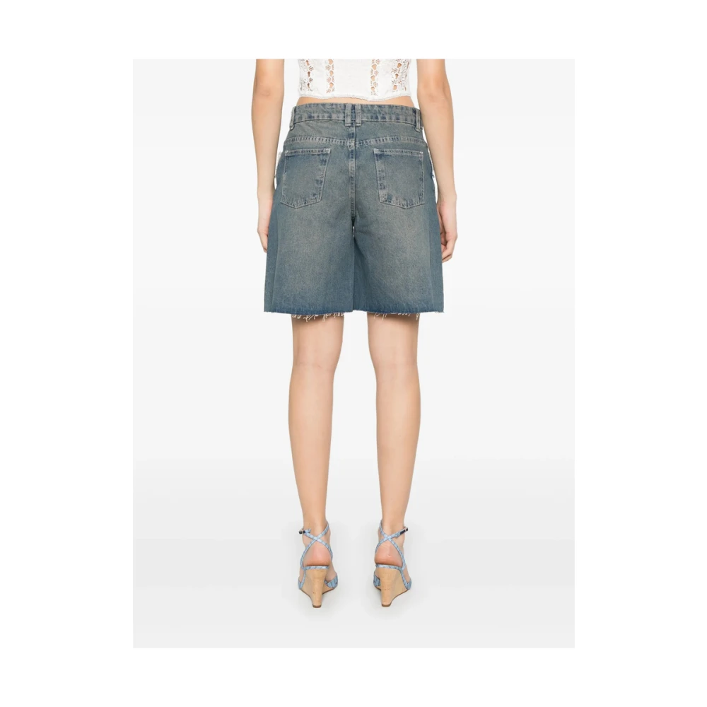 Patbo Cerulean Blue Denim Jeans Blue Dames