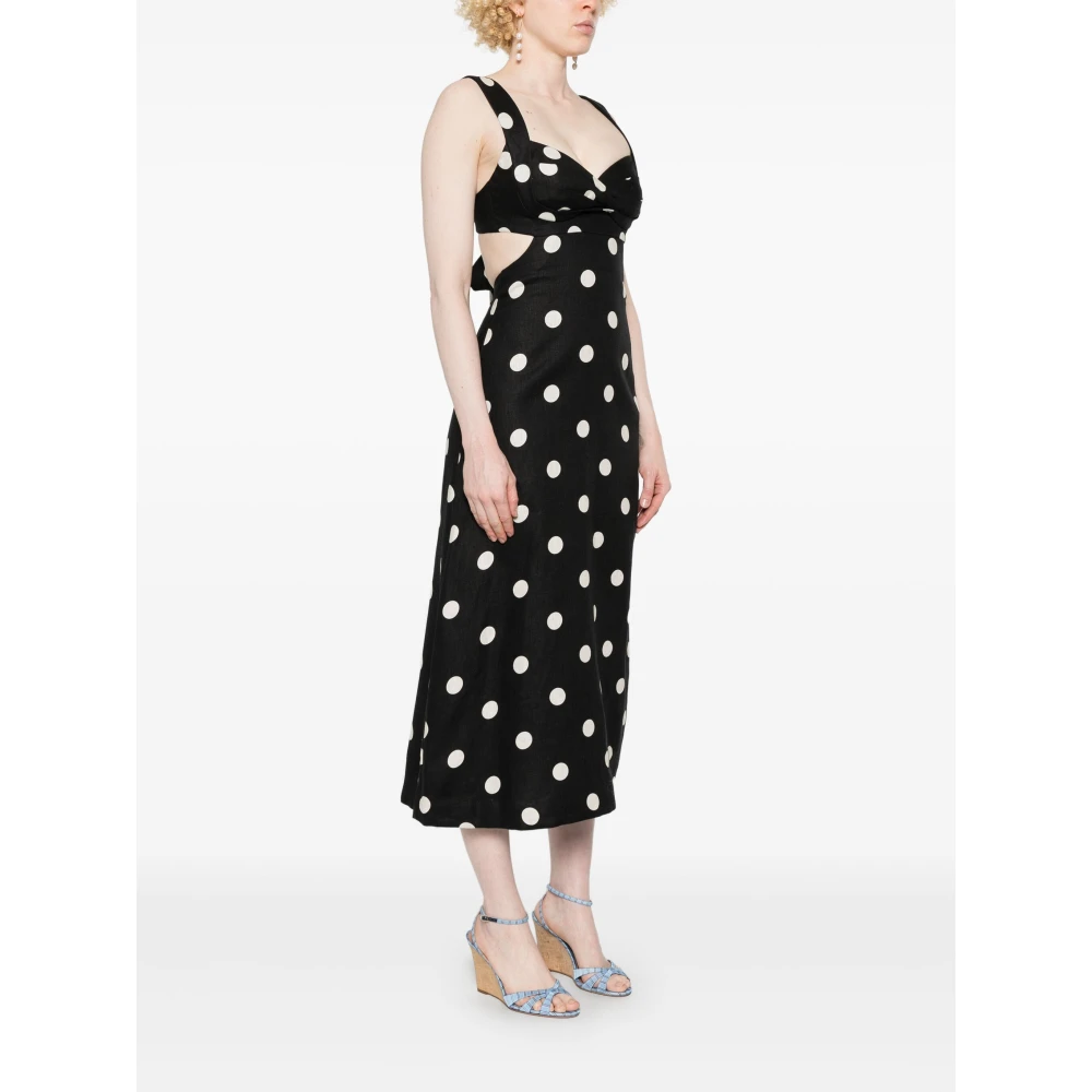 Zimmermann Linnenjurk met Polkadots Black Dames