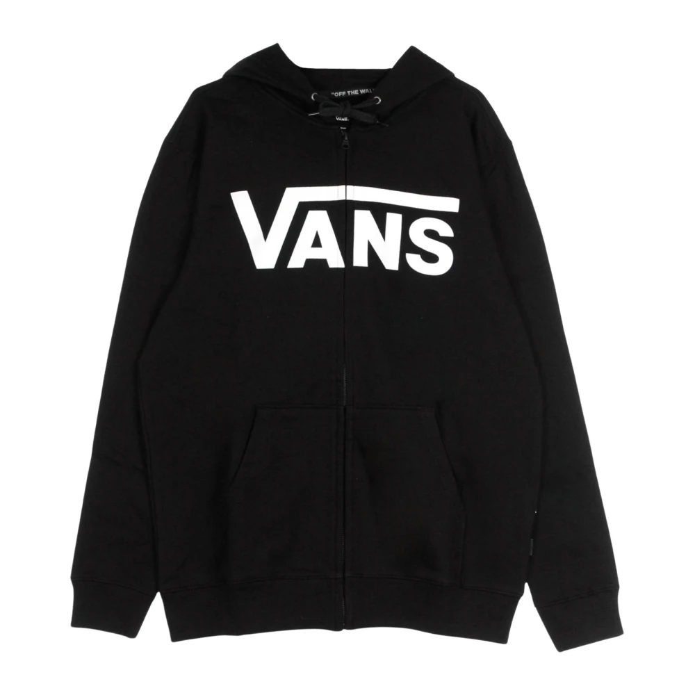 Vans Klassisk Zip Hoodie Svart/Vit Black, Herr