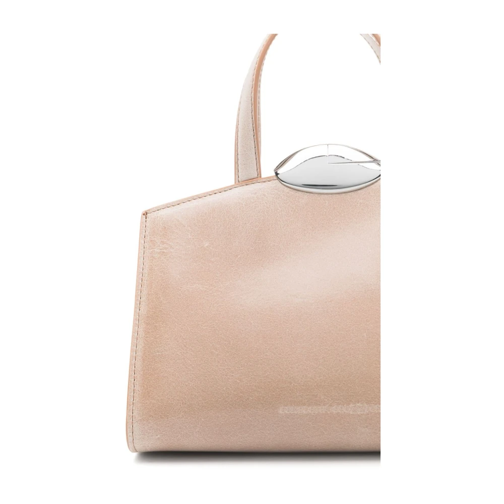 Benedetta Bruzziches Beige Magnetische Sluiting Handtas Beige Dames