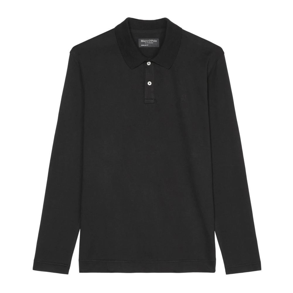 Marc O'Polo Gewone poloshirt Black Heren