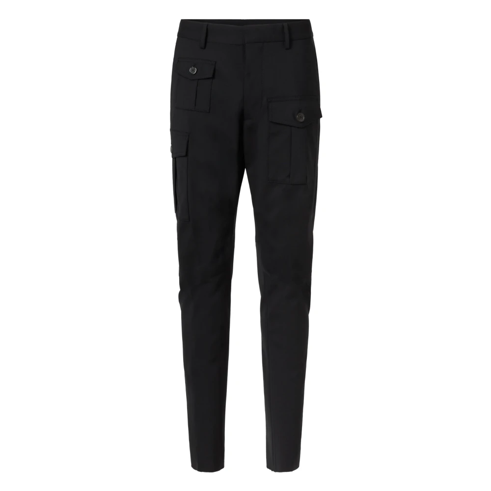 Dsquared2 Urban Cargo Pant met meerdere zakken Black Heren