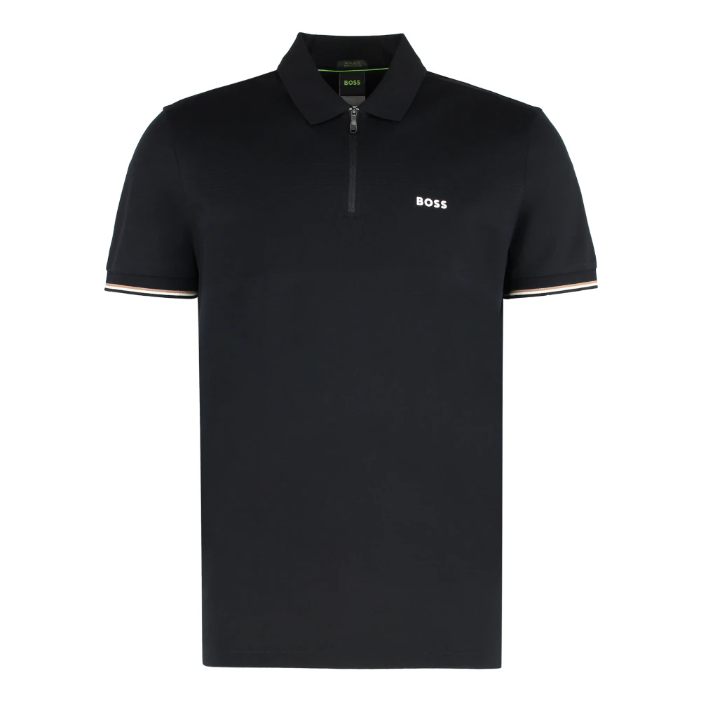 Hugo Men's Black Polo Shirts, Xs, Cotton Polo Shirt