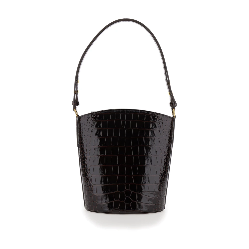 Tom Ford Bruine Croc Emmer Tas Brown Dames