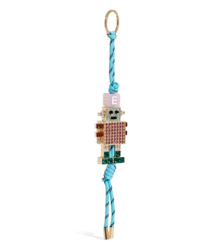 porte-cles-en-forme-de-robot-en-bleu-or-rose