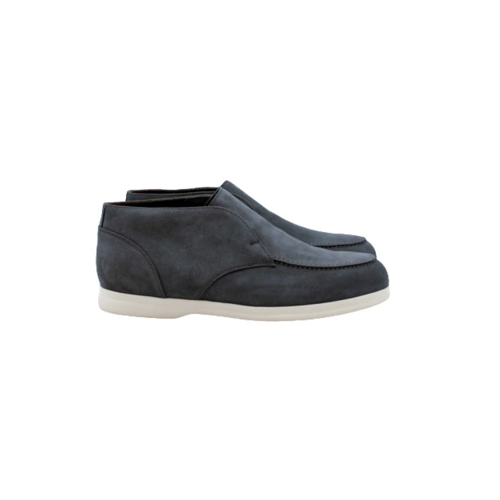 Doucal's Hombre Azul Botines Desert De Ante Marino Talla 14