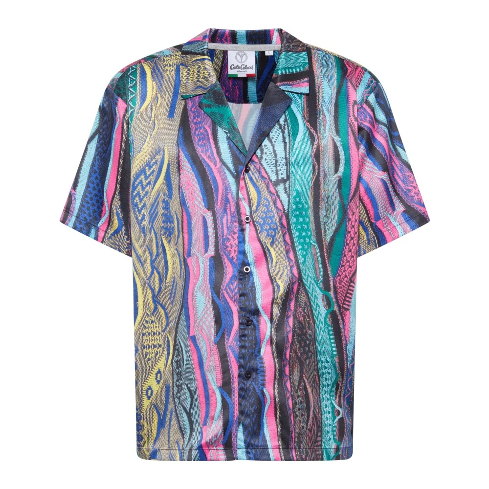Carlo colucci Stijlvol All-Over Print Overhemd Multicolor Heren
