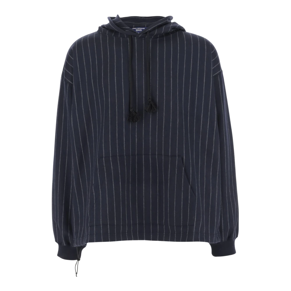 Junya Watanabe Gestreepte wollen hoodie Blue Heren