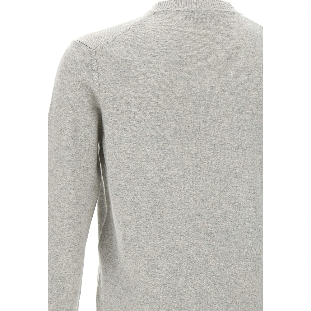 Kangra Wol & Kasjmier Trui Parel Grijs Gray Heren