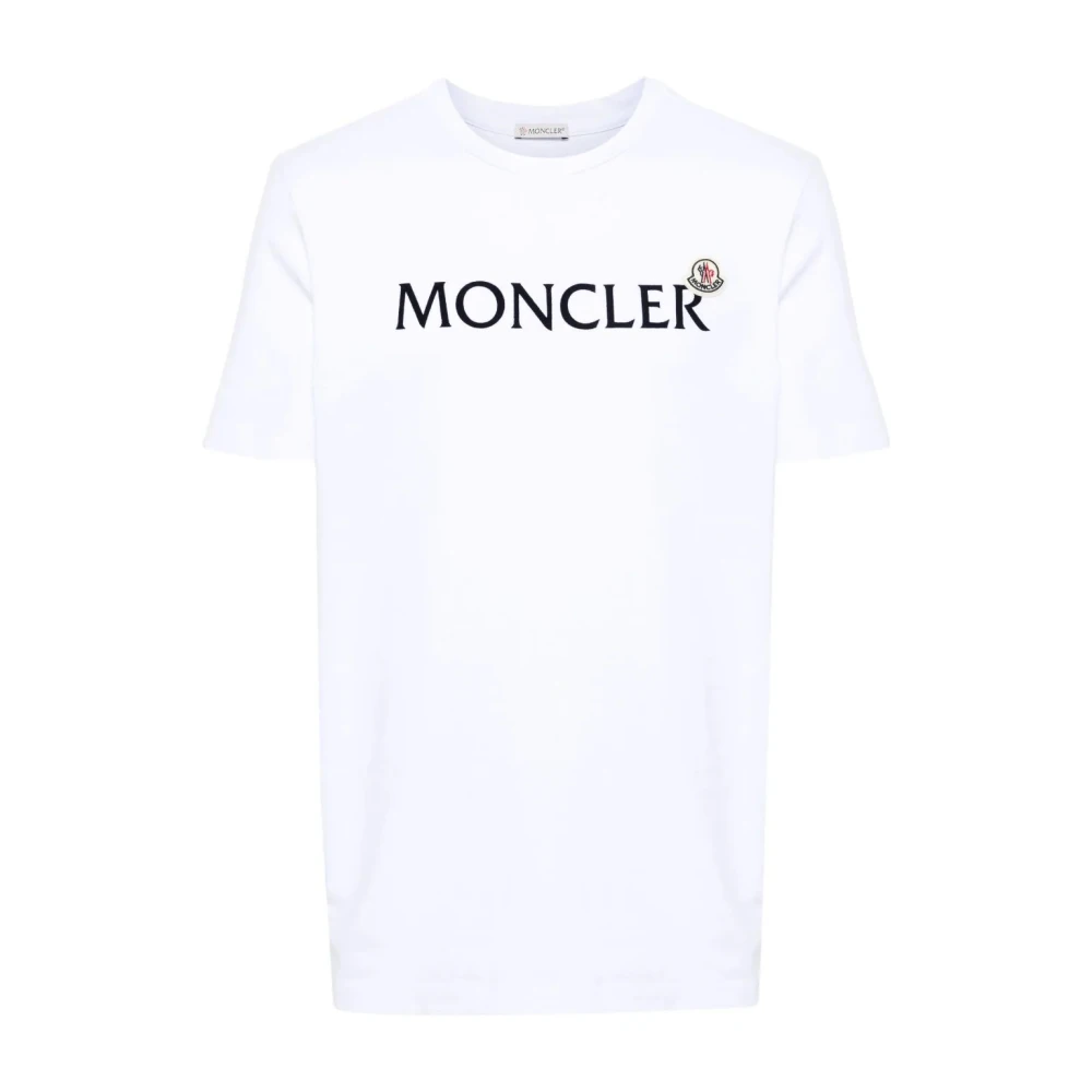 Moncler Korte mouw T-shirt voor mannen White Heren