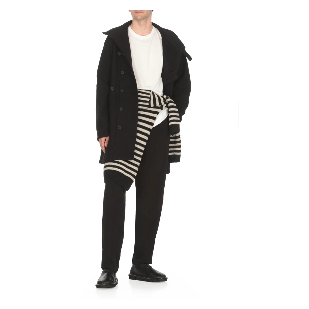 Yohji Yamamoto Witte Crew Neck Katoenen T-shirt White Heren
