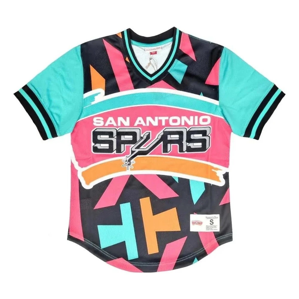Mitchell & Ness Jumbotron 3.0 Mesh T-shirt Multicolor Heren
