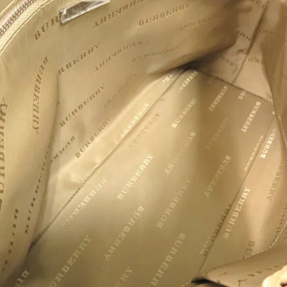 Burberry Vintage Pre-owned Canvas handbags Beige Dames