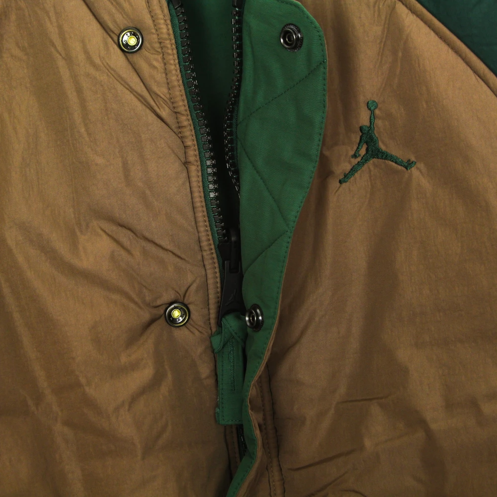 Jordan Omkeerbare Gewatteerde Ma-1 Jas Groen Bruin Green Heren