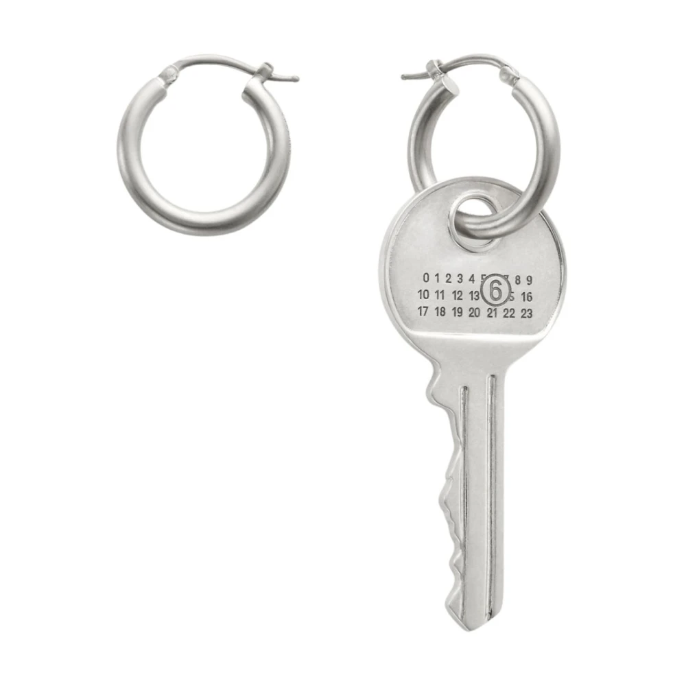 Mm6 Maison Margiela Mujer Gris - Pendientes De Llave - Accessories - One Size