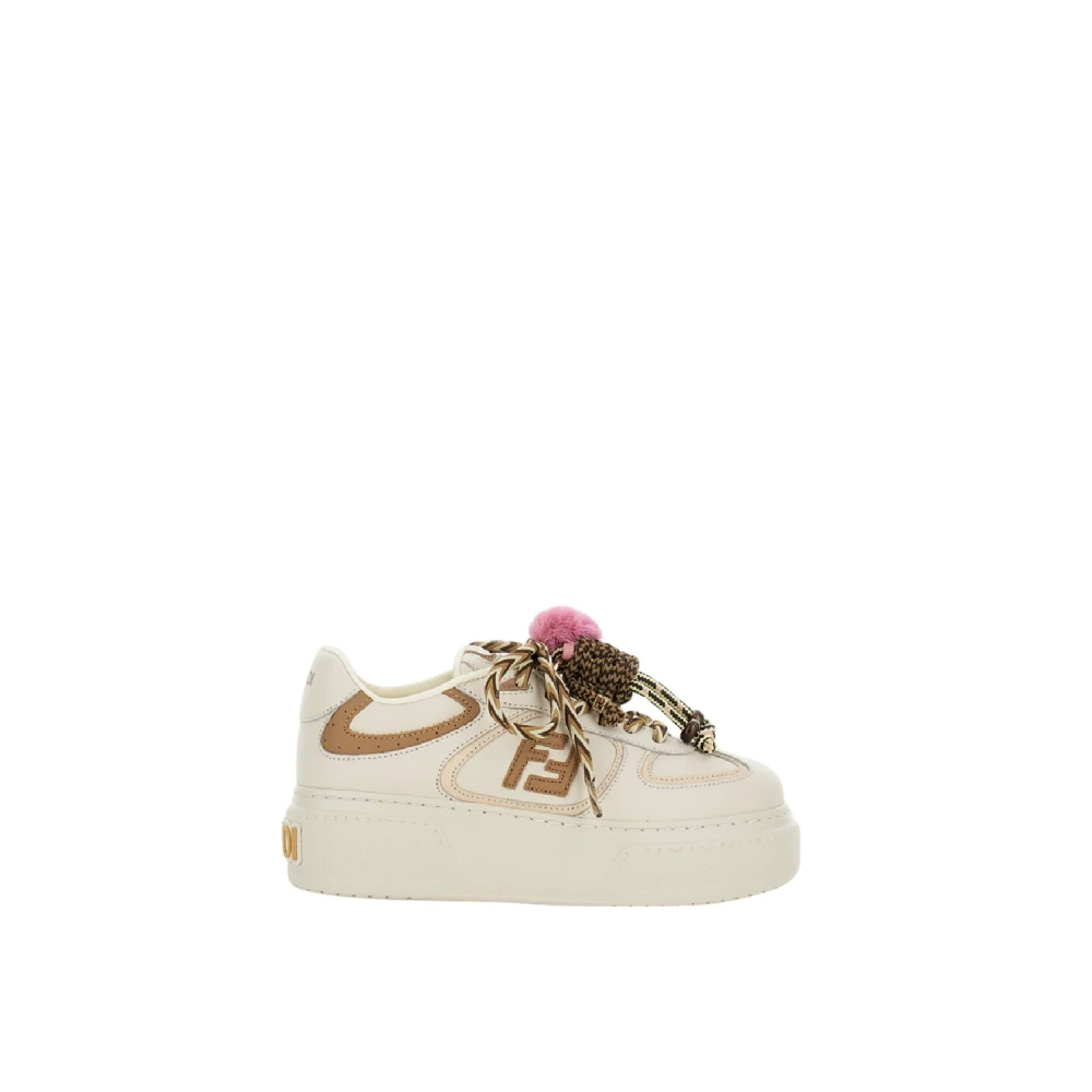 Fendi Women's Beige Match Sneaker - Sneakers - 6 Uk - Shoes