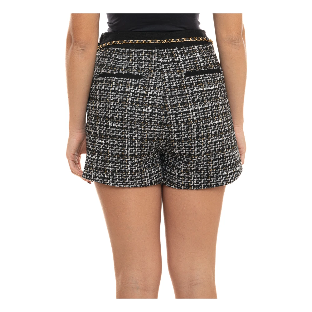 Guess Tweed Shorts met ritssluiting Black Dames