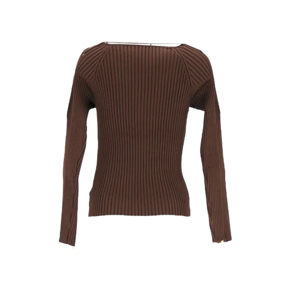 Jacquemus Pre-owned Fabric tops Brown Dames