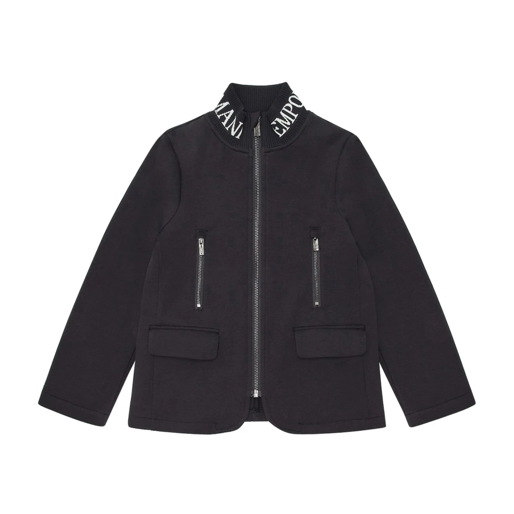 Emporio Armani Boys Blue Winter Jackets - Light Jackets - 16 Y - Kids