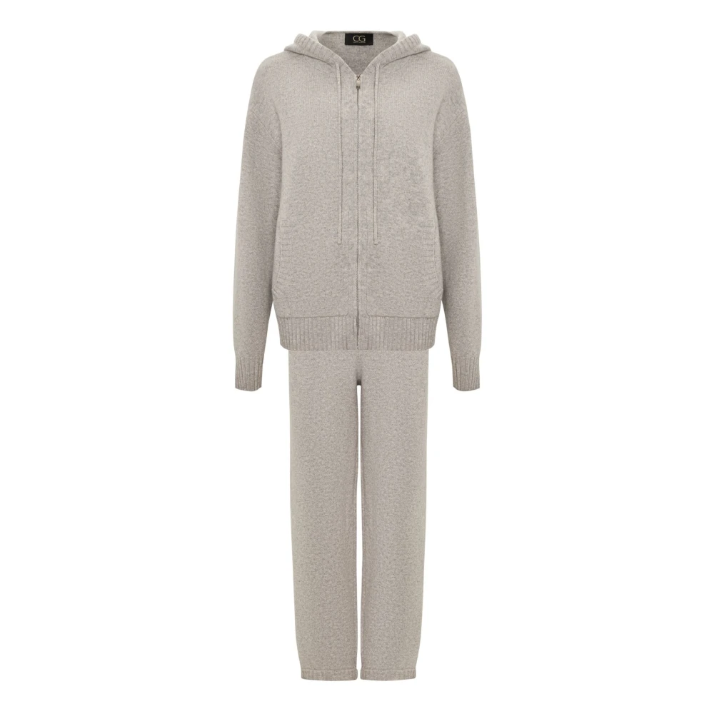 Cesare Gaspari Merino Hoodie Kostuum Penelope Grijs Gray Dames
