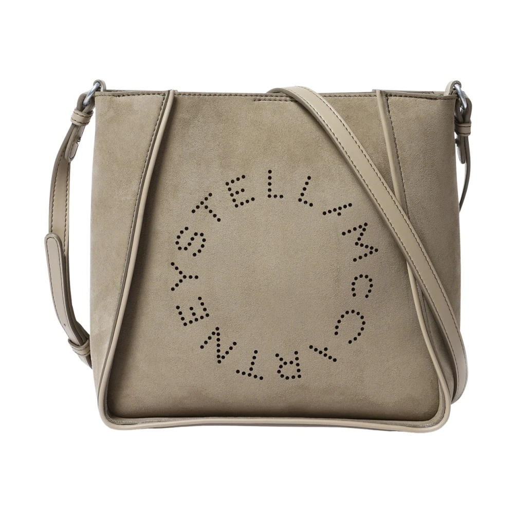 Stella Mccartney Women's Green Logo Square Crossbody Bag