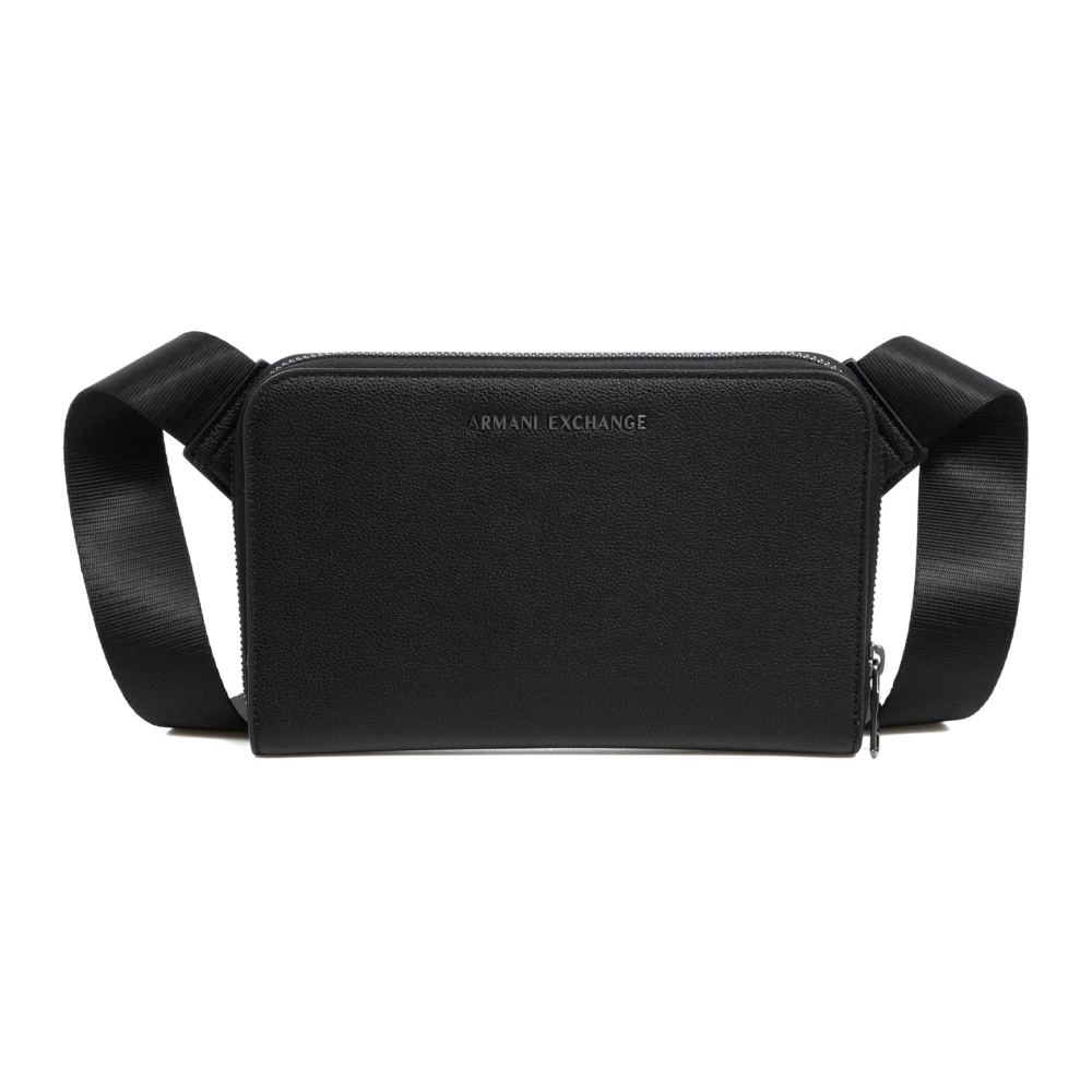Armani Exchange Stijlvolle Heuptas met Verstelbare Band Black Heren
