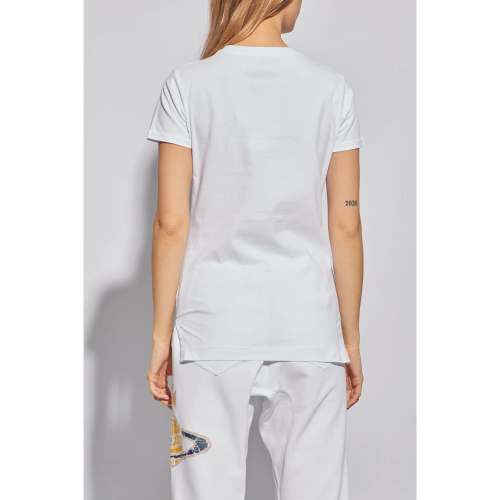Vivienne Westwood Peru T-shirt met logo White Dames