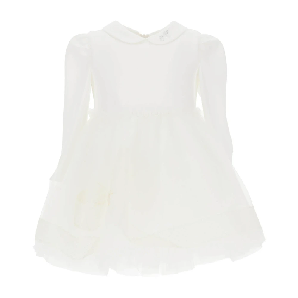 Monnalisa Boys White Dresses, 9 M, Adele Dress