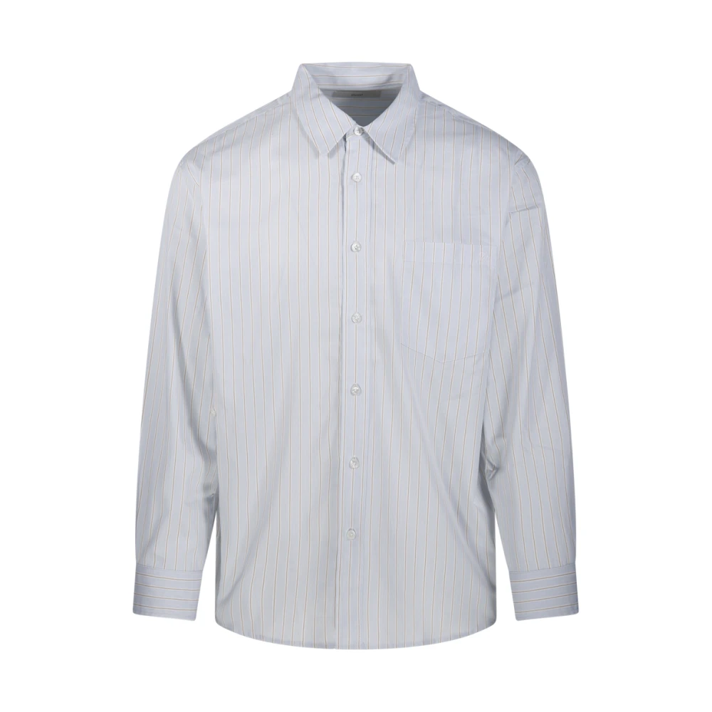 Dunst Mistyblue Stripe Oversized Shirt Blue Heren