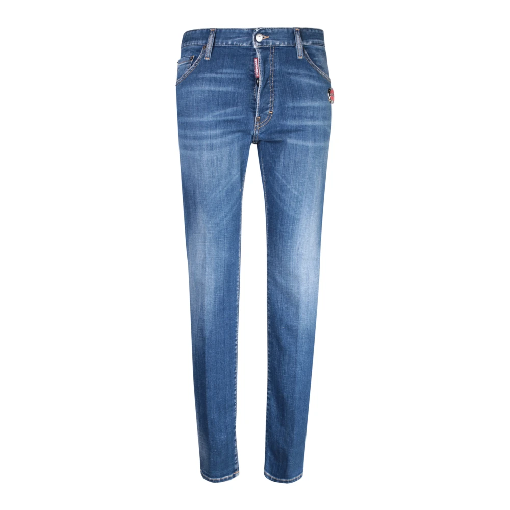 Dsquared2 Men's Blue Slim Fit Jeans Aw24 - Slim Fit Jeans - Xs - Jeans