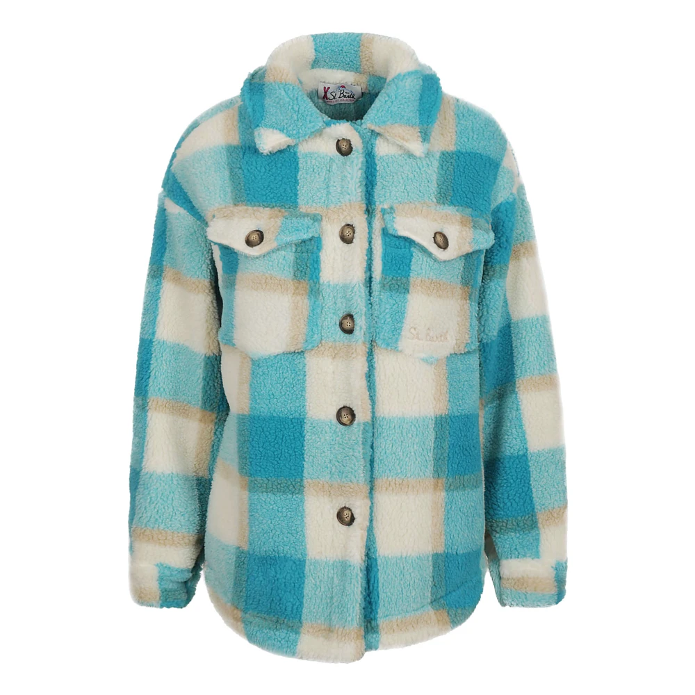 MC2 Saint Barth Polyester Overhemden Gemaakt in Italië Blue Dames