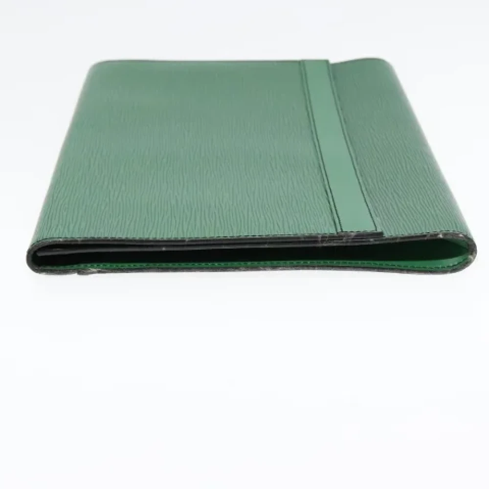 Louis Vuitton Vintage Pre-owned Leather clutches Green Dames