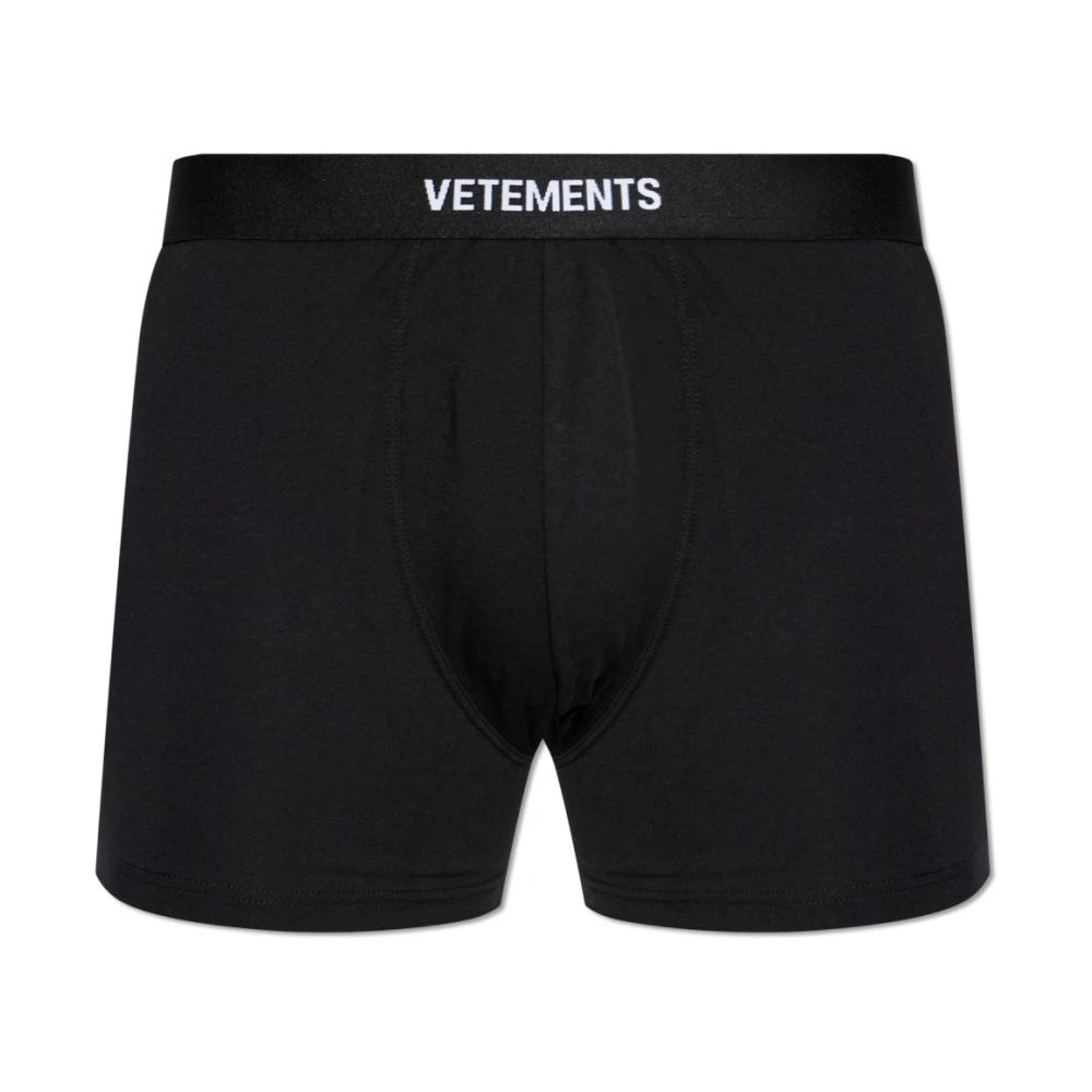 Vetements Uomo Nero - Logo Boxer Briefs - Underwear - L