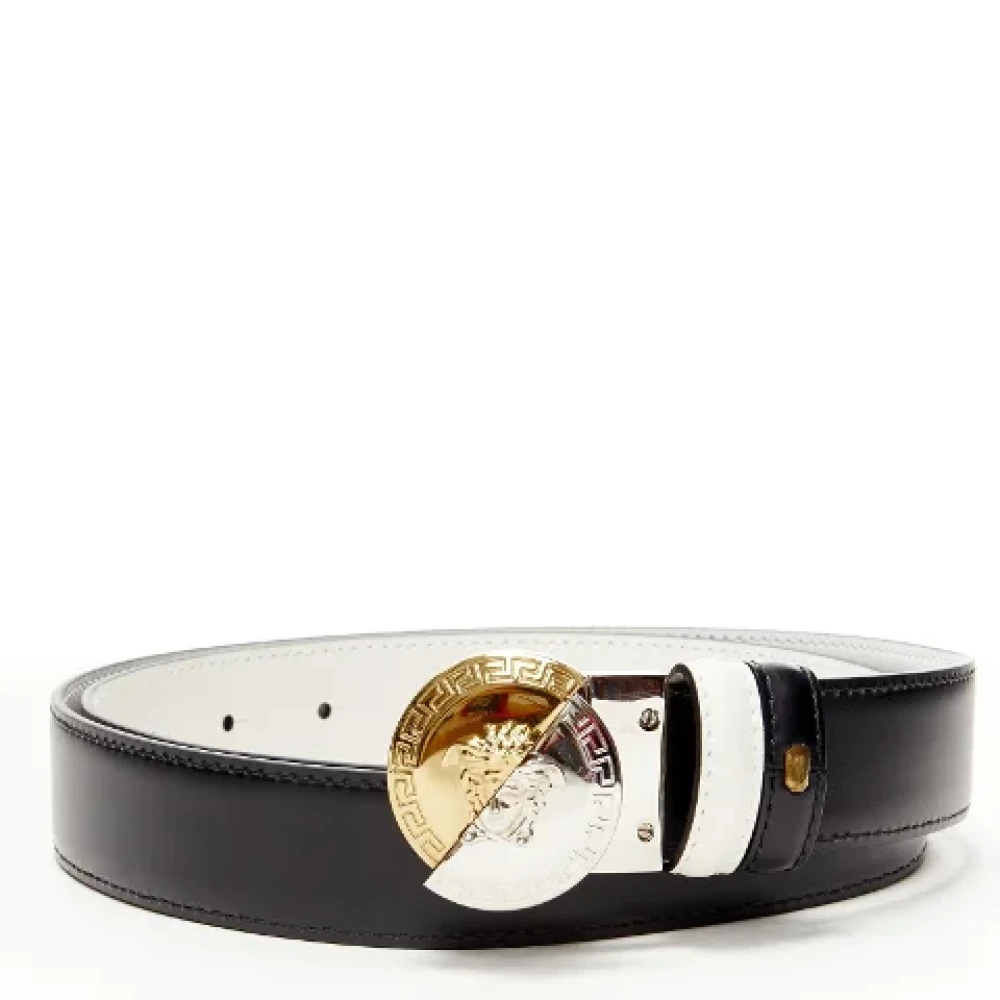 Versace Pre-owned Leather belts White Heren