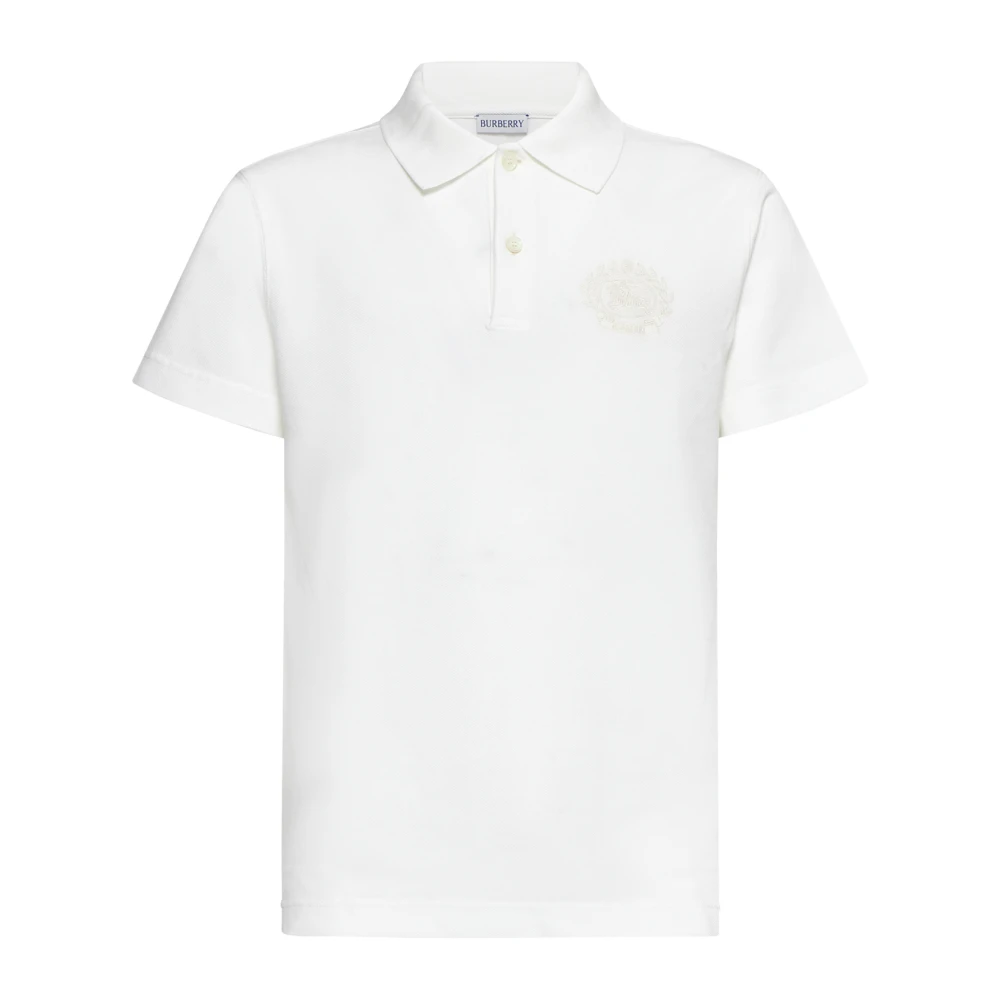 Burberry Men's White Polo Shirt - Polo Shirts - S - Tops