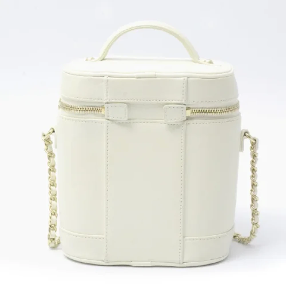 Chanel Vintage Pre-owned Leather handbags White Dames