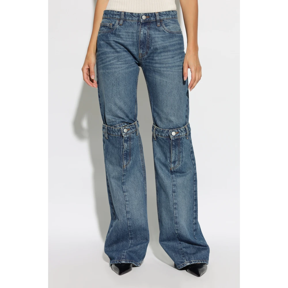 Coperni Jeans met decoratieve benen Blue Dames