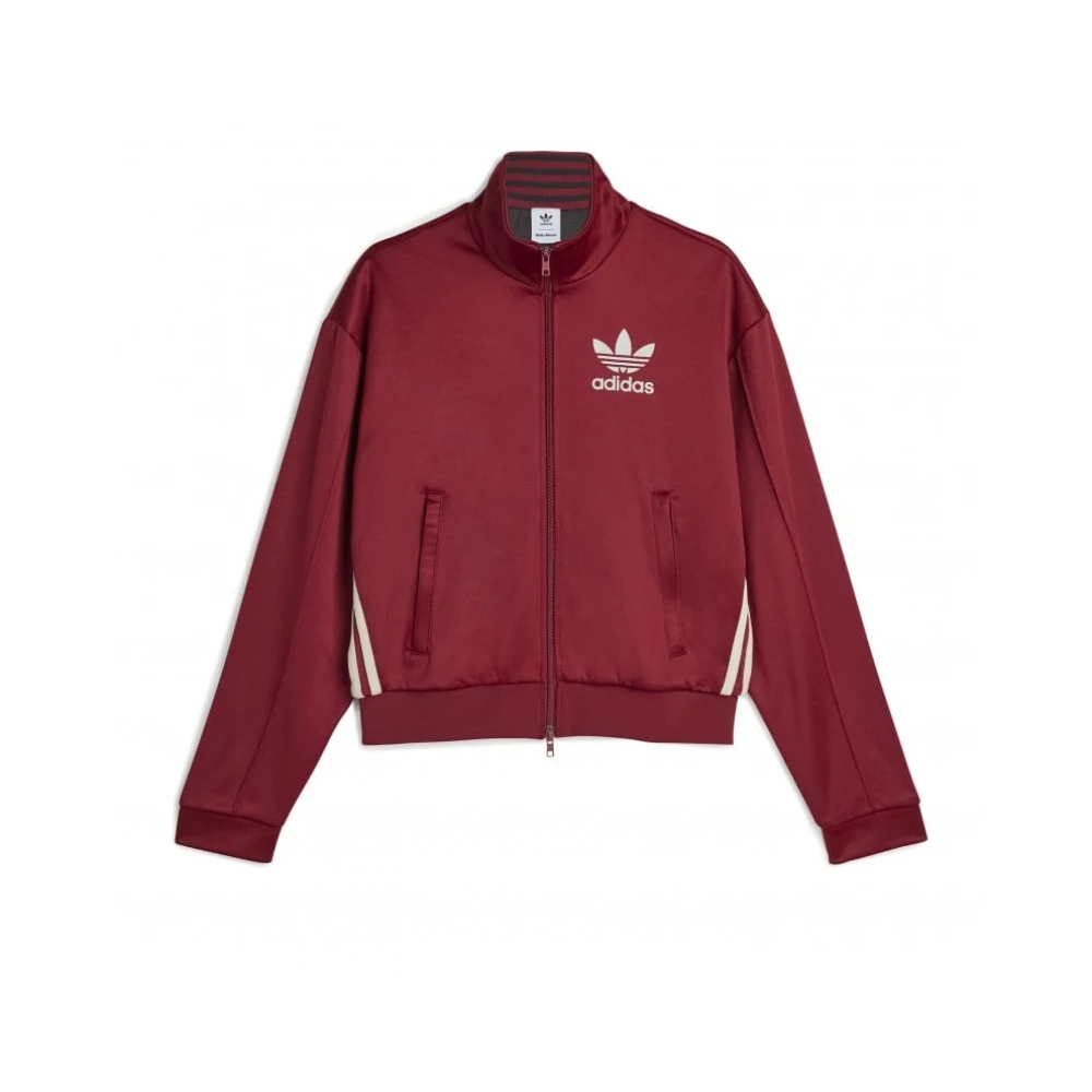 Adidas Paarse trui met kenmerkende details Purple