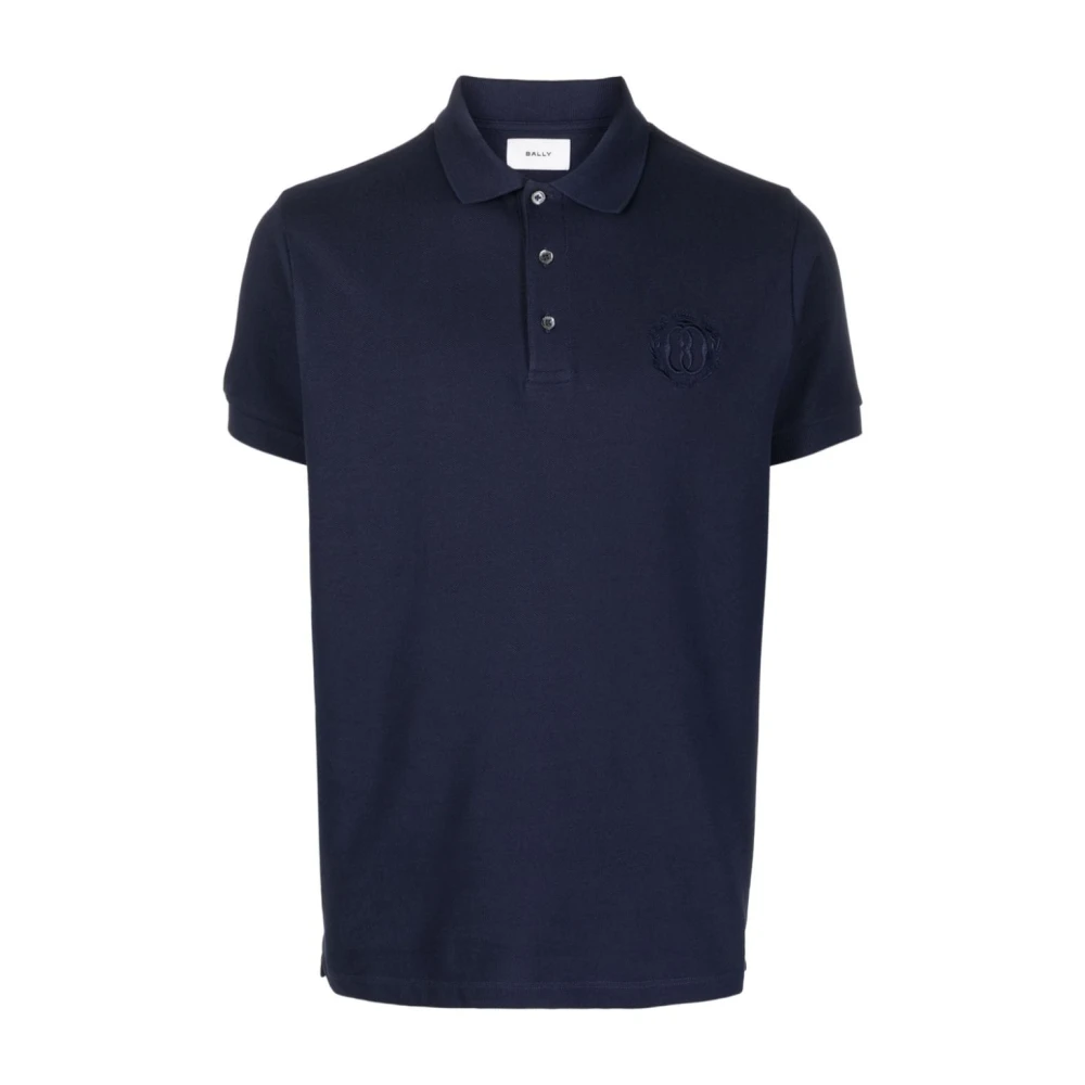 Bally Blauw Katoenen Poloshirt Blue Heren
