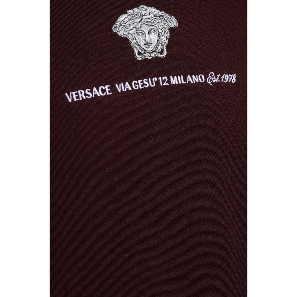 Versace Sweatshirt met logo Red Heren