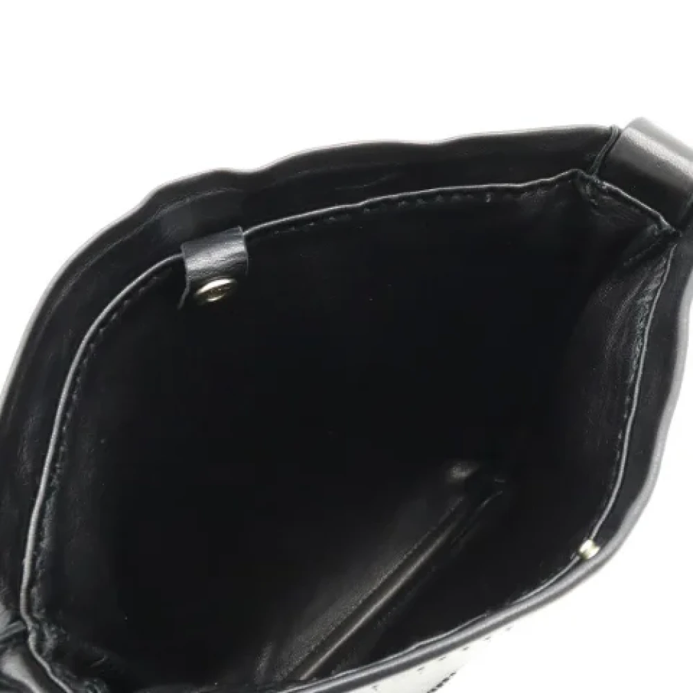 Hermès Vintage Pre-owned Leather shoulder-bags Black Dames