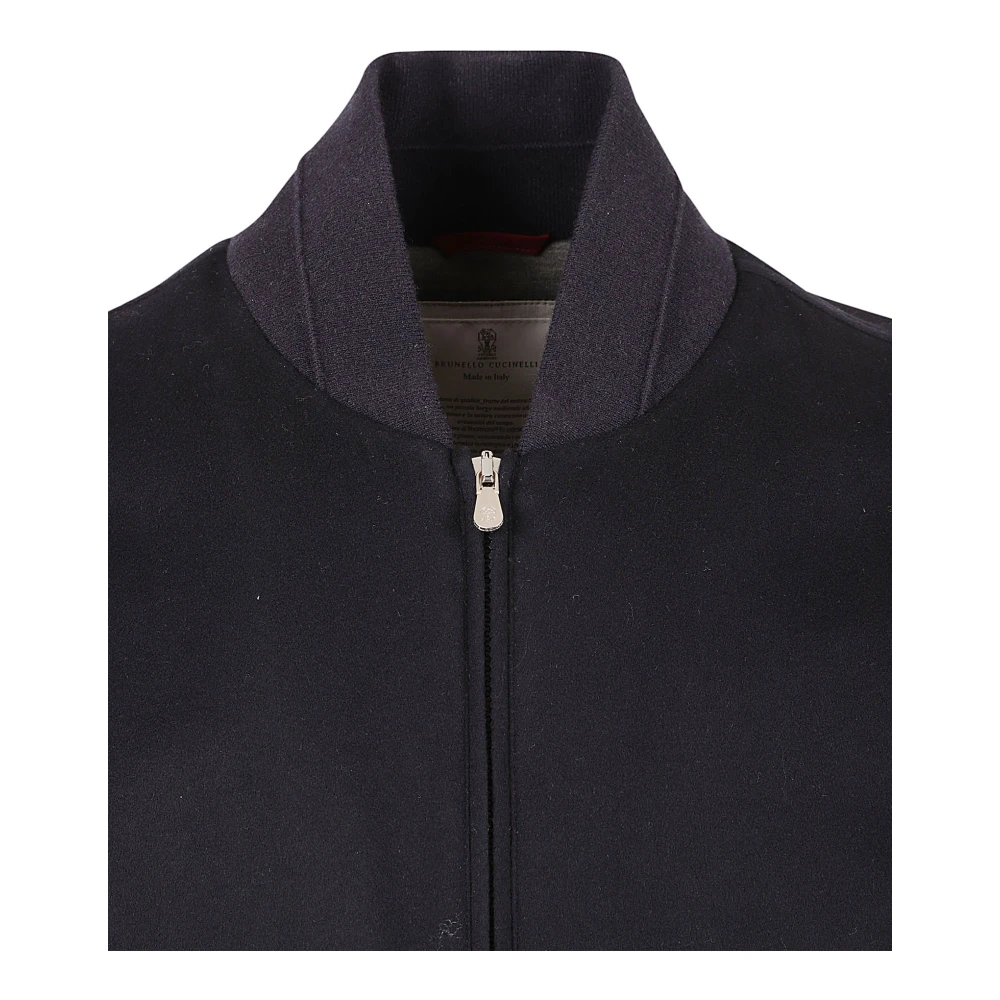 BRUNELLO CUCINELLI Gewatteerde jas voor heren Blue Heren
