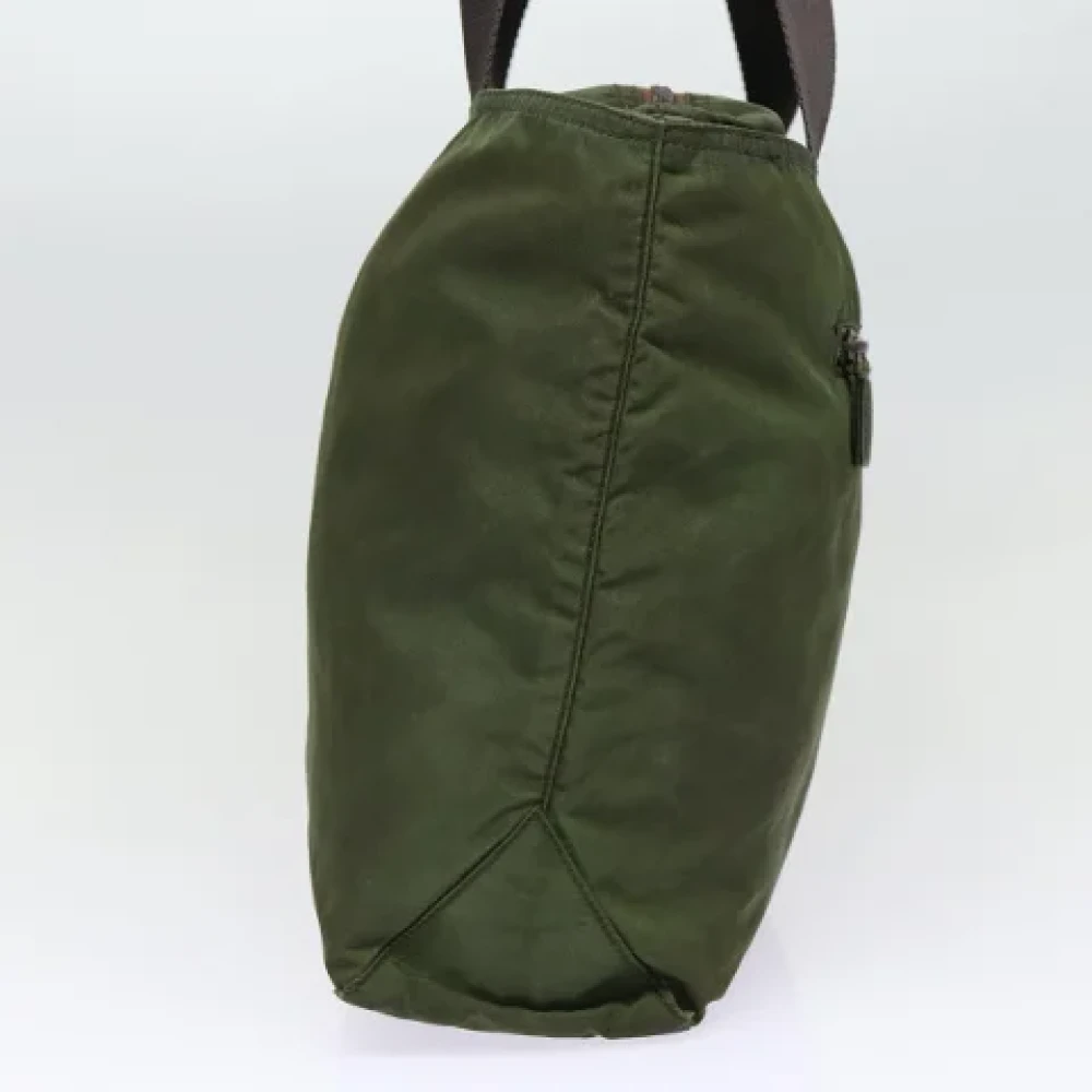 Prada Vintage Pre-owned Fabric totes Green Dames