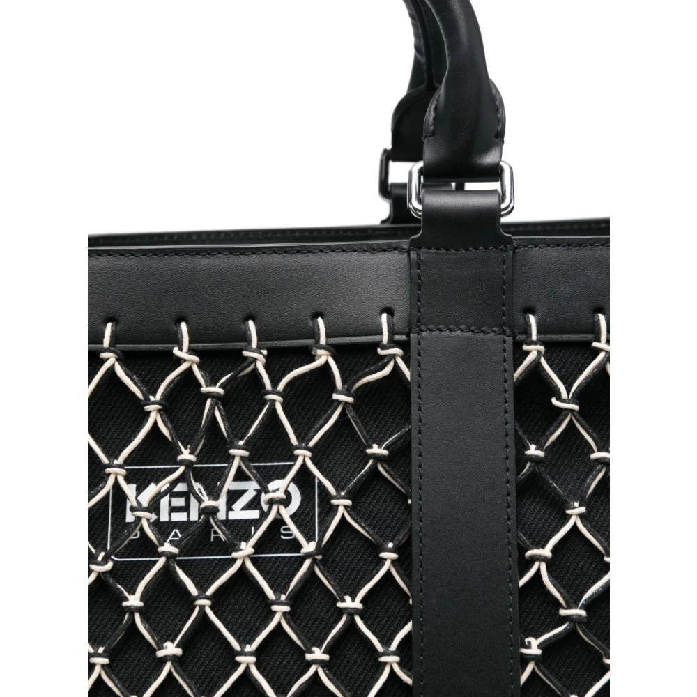 Kenzo Zwarte top met haak- en oogsluiting Black Dames