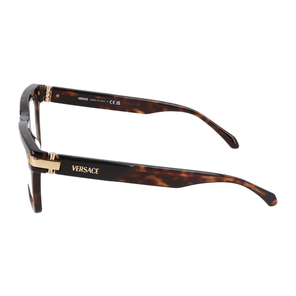 Versace Vierkante montuur bril Black Unisex