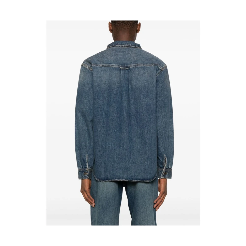 Carhartt WIP Blauwe Button-Up Shirt met Borstzakken Blue Heren