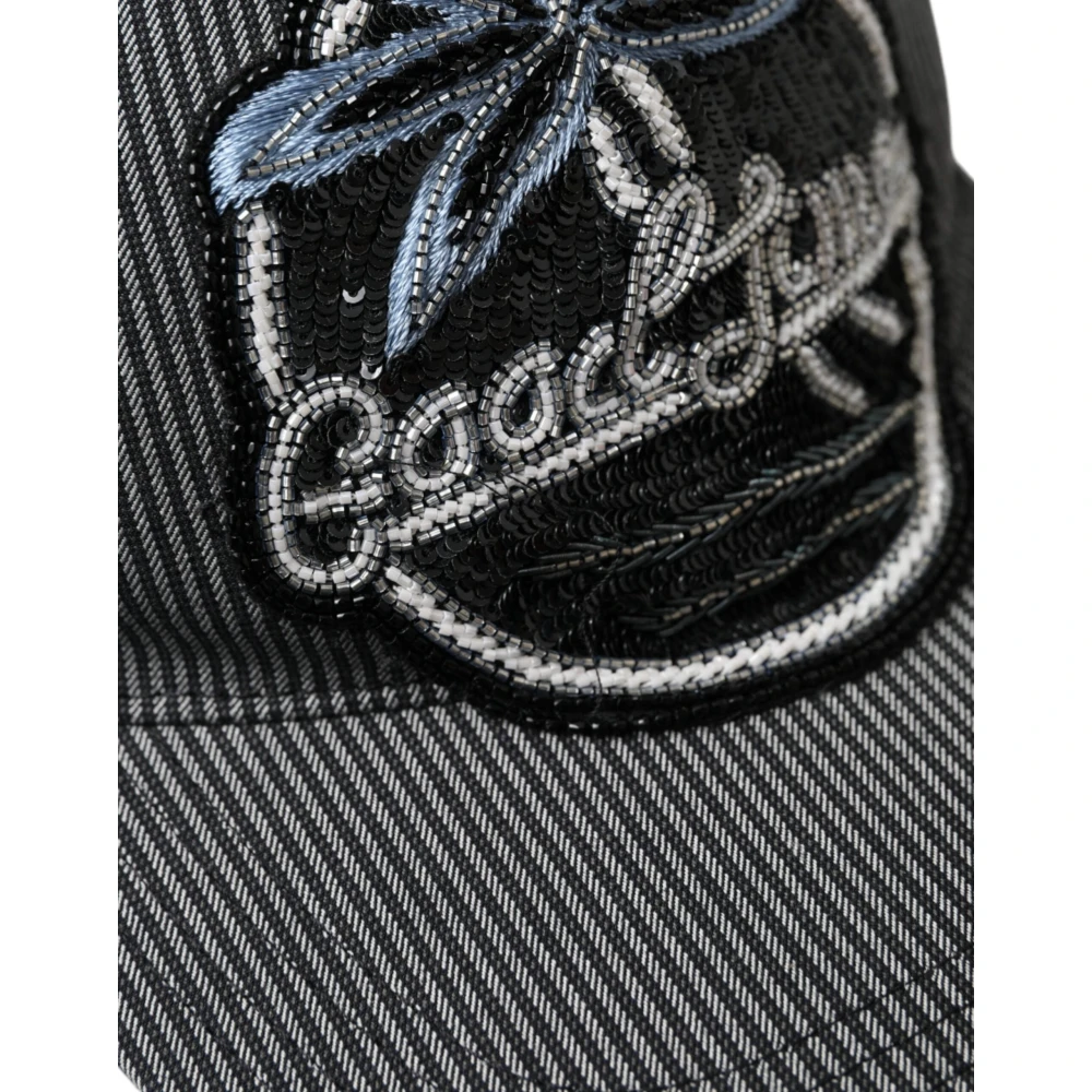 Dolce & Gabbana Zwart Logo Baseball Cap Black Heren