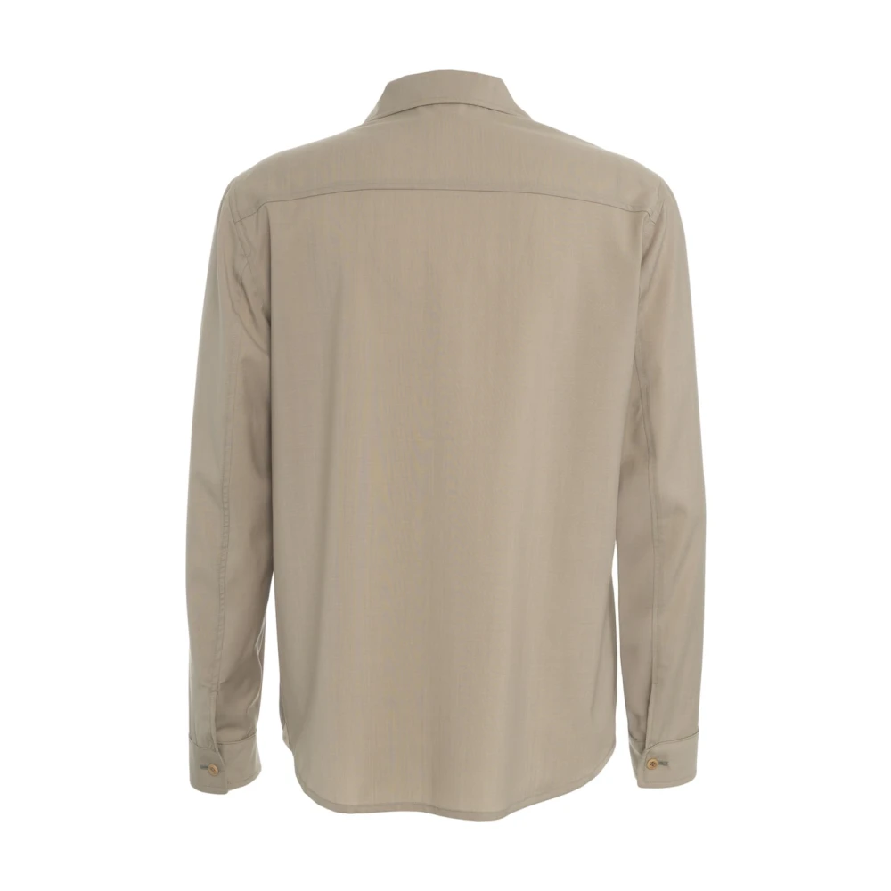 Briglia Beige Wol Overshirt 'John' Beige Heren